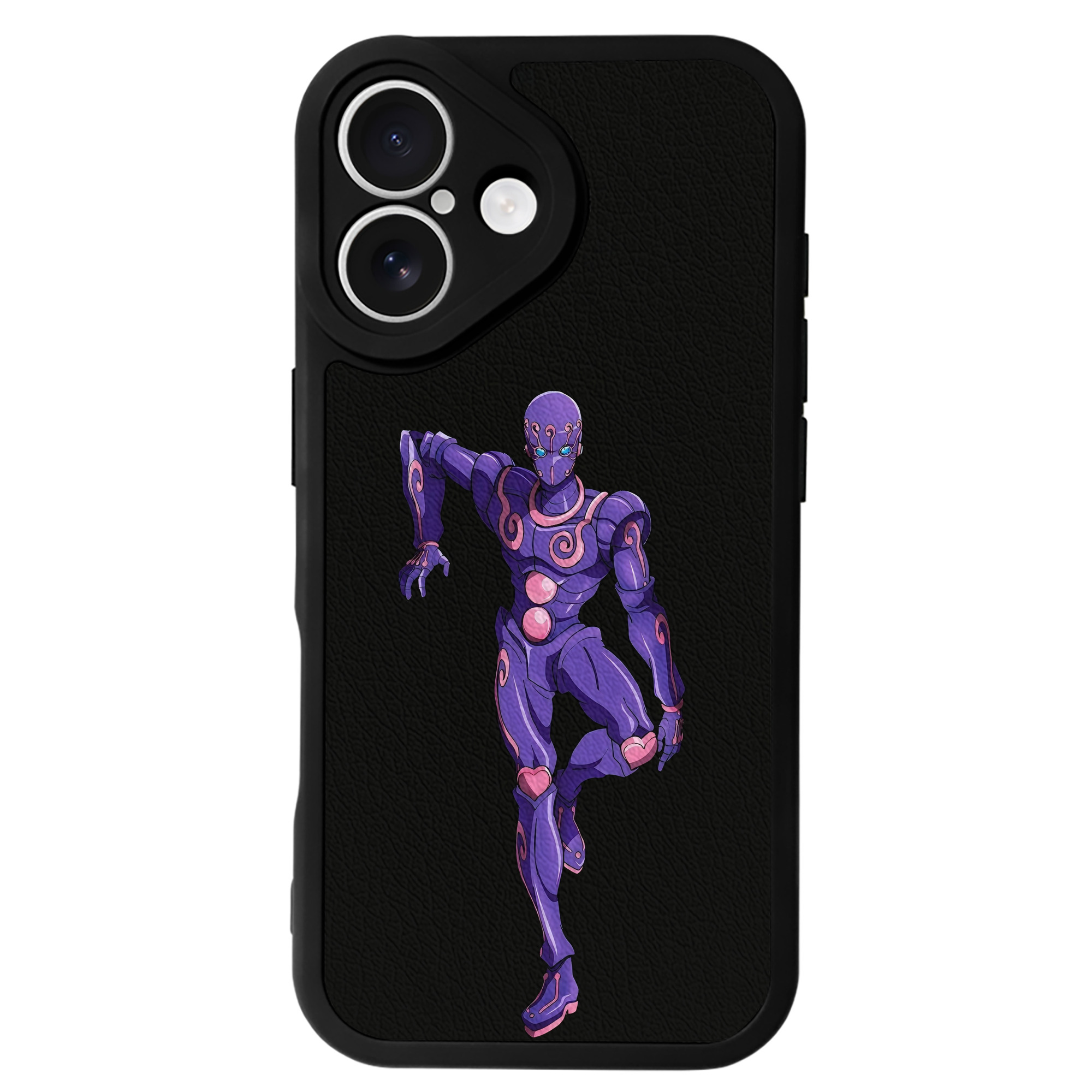 （画像用） ジョジョの奇妙な冒険 JoJo's Bizarre Adventure 【iPhone 16シリーズ対応】シリコンスマホケース（レザー調） 材質：シリコン